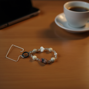 Catena per telefono Ziin 13 cm con capibara e perle per decorazione cellulare - Product Image 2