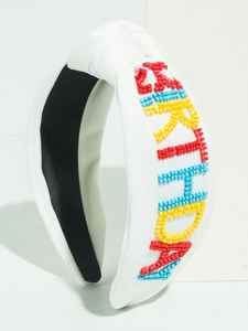 Serre-tête perlé fait main de qualité supérieure, accessoire de mode élégant pour femmes à prix abordable - Product Image 3