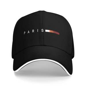 Casquette de baseball légère et respirante à imprimé Paris, à large bord, vente en gros - Product Image 4