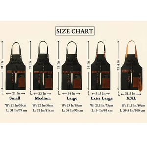 BBQ <b>Apron</b> leather <b>apron</b> mechanic <b>apron</b> protective workshop <b>apron</b> leather <b>apron</b> adjustable strap durable <b>work</b> <b>apron</b> - Product Image 6