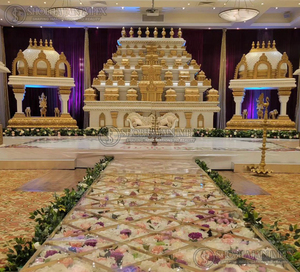 Mandap de mariage en plein air du sud de l'Inde avec dôme - Plastique renforcé de fibres durable - Product Image 4
