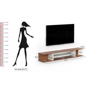 Mueble para TV Grande Sanque Premyrr en Color Nogal y Estilo Minimalista Frosty - Product Image 6