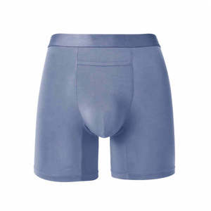 Calzoncillos bóxer de lujo personalizados para hombre, con logotipo personalizado, diseño de banda, ajuste a la medida, frente abierto, con tela de algodón cómoda. - Product Image 4