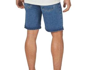 Men's Ripped Denim Bermuda Shorts Mid Waist <b>Button</b> <b>Fly</b> Casual Style Patchwork Cotton Fabric Woven Material - Product Image 2