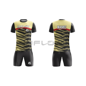 Camiseta de Fútbol con Impresión Digital, Conjunto Completo 100% Poliéster, Secado Rápido, Antibacteriana, Ajustada, Manga Corta, para Deportes - Product Image 1