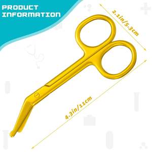 Hospital Grade Bandage Scissors EMT Trauma <b>Shears</b> Manual Stainless Steel First Aid Surgical <b>Tool</b> Medical Clinic By Grip Surgical - Product Image 4