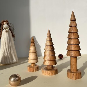 Decoración Navideña, Adornos Colgantes de Madera, Decoraciones Rústicas para las Fiestas, Accesorios Hechos a Mano para el Árbol de Navidad, Decoración para Fiestas en Casa - Product Image 6