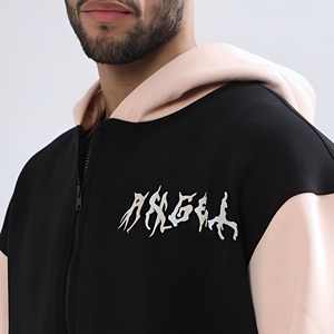 เสื้อฮู้ดดี้พิมพ์ลายโอเวอร์ไซส์สำหรับผู้ชาย แขนยาว สไตล์สตรีทแฟชั่น ฤดูใบไม้ร่วง ฤดูหนาว ทรงหลวม รับผลิตแบบ OEM - Product Image 6