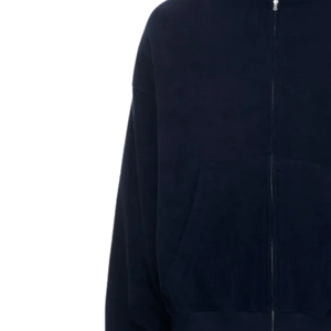 Sweat à capuche zippé surdimensionné personnalisé pour homme en molleton de coton épais, épaules tombantes, style streetwear, veste premium OEM ODM - Product Image 5