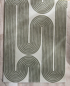 Tapis en laine faits main, tuftés à la main, multicolores, motifs modernes, taille et couleur personnalisables pour la maison, le bureau ou le salon. - Product Image 4