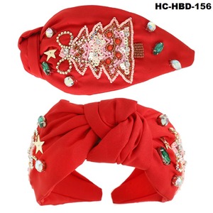 Accesorios para el Cabello de Moda Barroca Navideña de Lujo, Diadema con Pedrería, Diadema con Lazo para Mujer, Regalos - Product Image 4