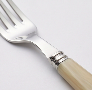 Classic Flatware Set With Bone Handle Mirror Polished Stainless Steel Cutlery For Wedding Tableware Dishwasher Safe - Product Image 2