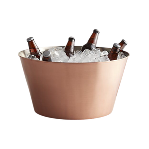 Hot Seller Metal Hammered Wine <b>Cooler</b> Antique Silver Finished Round Shape Wine <b>Cooler</b> With Handle for Bar Ware Party Ice Bucket - Product Image 3