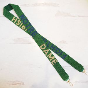 Amazing hand made Football festival <b>Game</b> Day design seed beaded TOUCH DOWN Strap shoulder belt bag Unique Designer strap belt - Product Image 4