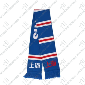 2023 venta al por mayor 100% acrílico tejido bufanda larga fútbol equipo manchas bufanda para hombres mujeres deportes de invierno bufanda para niñas - Product Image 6