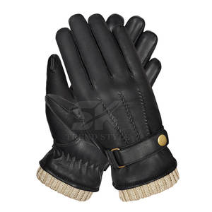 ถุงมือหนังแบบสวมเดี่ยวรุ่นใหม่ขายดี ถุงมือหนังแบบสวมเดี่ยวสำหรับใส่ลำลอง ถุงมือหนังสำหรับฤดูหนาวที่ให้ความอบอุ่น - Product Image 4