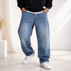 Jeans baggy classiques en coton lourd de haute qualité, sur mesure, avec jambes droites pour hommes, fabricants de jeans en denim du Bangladesh - Product Image 1