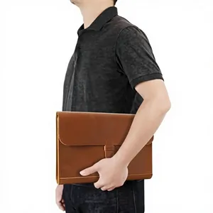 CUSTOM Leather Presentation Folder Brown Opaque Document <b>Holder</b> From Rajasthan for Men Women - Product Image 1