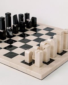 Marble <b>chess</b> <b>set</b> luxury <b>chess</b> <b>board</b> black white <b>chess</b> <b>set</b> stone <b>chess</b> <b>board</b> premium <b>chess</b> <b>set</b> decorative <b>chess</b> <b>board</b> - Product Image 2