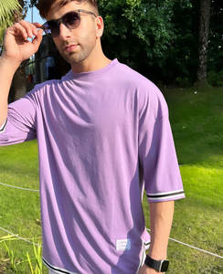 Camiseta personalizada para hombre con lavado ácido, 100% algodón, camisetas gráficas de talla grande de gran tamaño, Camiseta de algodón transpirable Vintage con logotipo estampado - Product Image 5