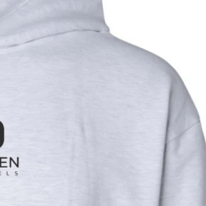 Sweat-shirt à capuche mi-lourd 280 g/m² pour homme, couleur gris chiné, en molleton de coton premium, personnalisable avec logo, OEM ODM, vêtements de sport décontractés - Product Image 6