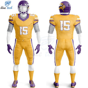 High Quality American Football Uniform Custom Sublimated Printed Short Sleeve Jersey and Pants Set for Teams Sportswear - Product Image 5