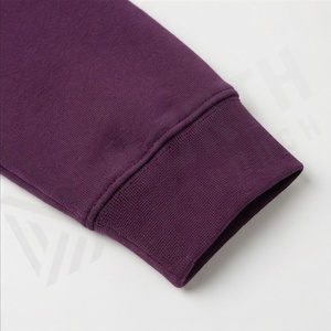 Wholesale Hoodie Custom Embroidered Logo Private Label Cotton French Terry Oversized High Quality <b>Pullover</b> <b>Mens</b> Sweatshirt Top - Product Image 6