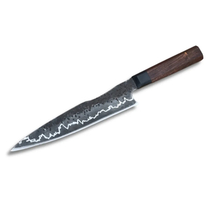 Burraq Custom Handmade Personalized Carbon Steel Chef <b>Knife</b> 8 Inch Blade 3.0mm Thickness Wood Handle Keep Dry Care - Product Image 1