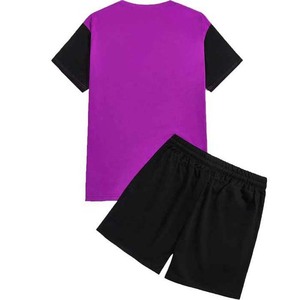 Conjuntos Casuales de Camiseta y Pantalones Cortos para Hombre, Estilo Urbano, Manga Corta, Traje de Gimnasio, Tallas Grandes - Product Image 6