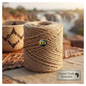 Meilleure qualité 80LBS 2 plis 100% fil de jute matière première texturée écologique pour la couture tricot tissage et tricot à la main - Product Image 1