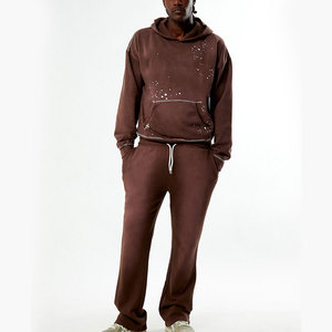 Wholesale Streetwear Tracksuit Heavyweight Cotton Activewear Set Low MOQ Factory for Brand Buyers - Product Image 3