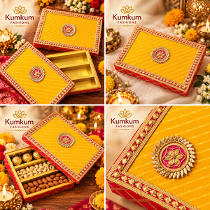 Indian New Arrival Handmade Decorative Cardboard Sweet <b>Box</b> for Wedding Return Gifts Dry Fruit Sweet Boxes Festive & Party Favors - Product Image 2
