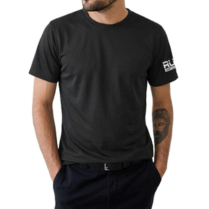 Men's Black Sleeveless O-Neck T-<b>Shirt</b> Regular Fit Knitted Casual <b>100</b>% <b>Polyester</b> Quick Dry Breathable - Product Image 1