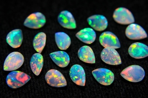 Natural Ethiopian Opal Faceted Cut Pear Shape Gemstone Multi Color Opal October Birthstone Rainbow Fire Opal For Jewelry Making - Product Image 5