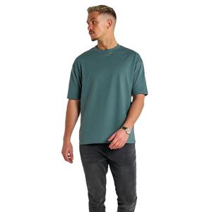 T-shirt de sport personnalisé pour hommes pour l'été 100% coton respirant 240 grammes uni avec logo à l'avant - Product Image 1