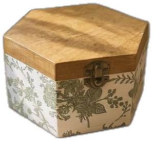 New Wooden Jewellery <b>Box</b> Pink <b>Keepsake</b> <b>Box</b> Peacocks Design Digital Print Decor <b>Memory</b> Jewelry Storage Valentine's Gift <b>Box</b> - Product Image 4