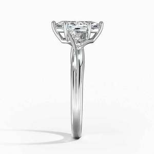Bague BOJ 039 en argent 925, taille marquise, avec halo de diamants, 2 carats, couleur D, VVS1, Moissanite certifiée GRA, à prix réduit - Product Image 3