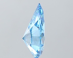 Diamante Cultivado en Laboratorio de Corte Pera de 3.08 Quilates, Color Azul Intenso, Claridad VS1, Triple Excelente, Certificado CVD, Gema Azul Suelta - Product Image 3