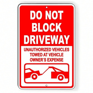 ป้ายจราจรโลหะลายสลักแบบวินเทจ CIFbuy สำหรับเตือนการจอดรถ บริการรับส่งของ Temu และ TikTok - Product Image 2