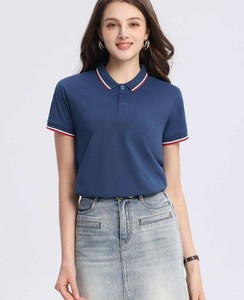 Chemises de golf pour hommes et femmes, en tissu Oxford tricoté, décontractées, à motif uni, avec boutons - Product Image 5