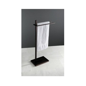 Contemporary <b>Iron</b> Metal Towel Stand For Luxury Bathroom Interior With Freestanding Structure And Durable Matte Finish - Product Image 3