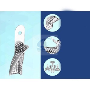 Plateaux d'empreinte dentaire partielle anti-reflux - Plateaux d'empreinte sectionnels oraux en acier inoxydable autoclavables - Product Image 2
