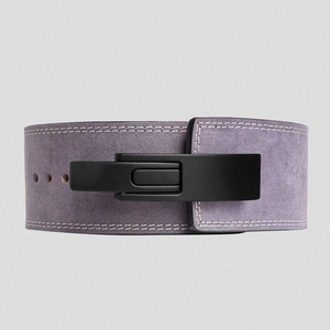 เข็มขัดยกน้ำหนักหนังวัวแท้หนา 10 มม. สำหรับผู้ชายและผู้หญิง สีขาว ป้องกันอย่างมืออาชีพ สำหรับการฝึกซ้อมในยิม - Product Image 4