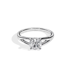 New Trendy Round Cut Moissanite Luxury <b>925</b> <b>Silver</b> 14K Gold Rhodium Plating White Gold <b>Ring</b> Women's Wedding Anniversary - Product Image 1