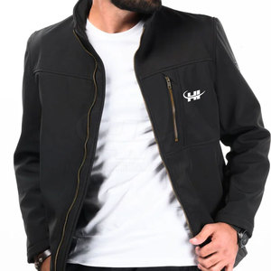 Nouvelle tendance : veste softshell à col montant personnalisée pour l'hiver, avec logo sur le devant et poches zippées - Product Image 4