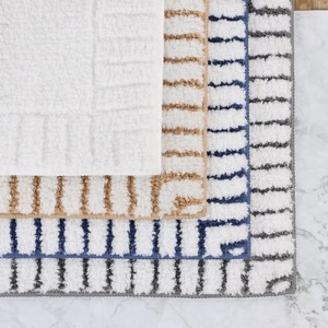 Premium Non-Slip Tufted Cotton Bath <b>Mat</b> | Super Absorbent Quick Dry Thick Modern Pattern | Customizable Size Color - Product Image 6