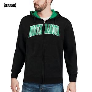 Sudadera con capucha para hombre North Dakota Colosseum Arch & Logo Tackle Twill transpirable con cremallera completa - Negra - Product Image 2