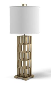 Palm Tree Table <b>Lamp</b> with Contemporary Design the METAL WAVE Brand Aluminium Tabletop <b>Lamp</b> for Indoor Use - Product Image 4