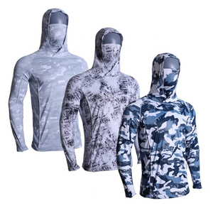 เสื้อฮู้ดตกปลา บริการ OEM รับทำโลโก้ ป้องกันรังสียูวี สำหรับแบรนด์กลางแจ้ง ขายส่ง - Product Image 3