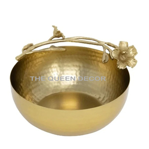 Tazón Decorativo de Aluminio en Forma de Hoja Plateada, Diseño Japonés Nuevo y Moderno, Hecho a Mano - Product Image 3